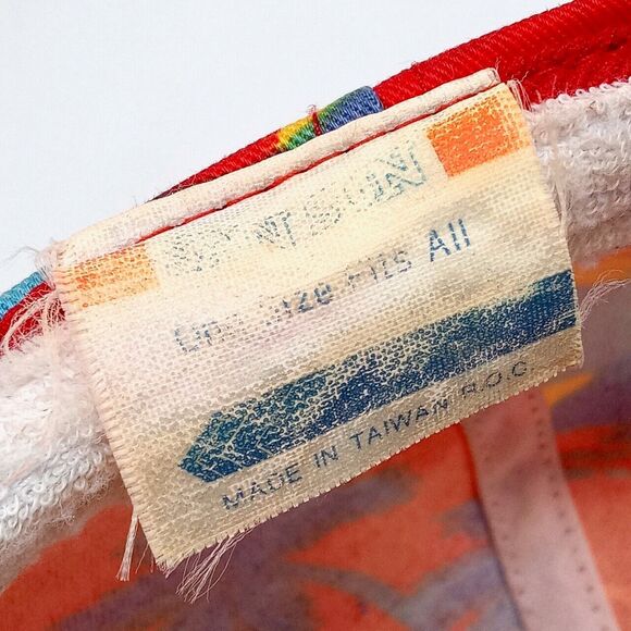 Vintage San Diego Hawaiian Print Summer Tropical Floral Rope Snapback Hat Cap - Picture 8 of 9